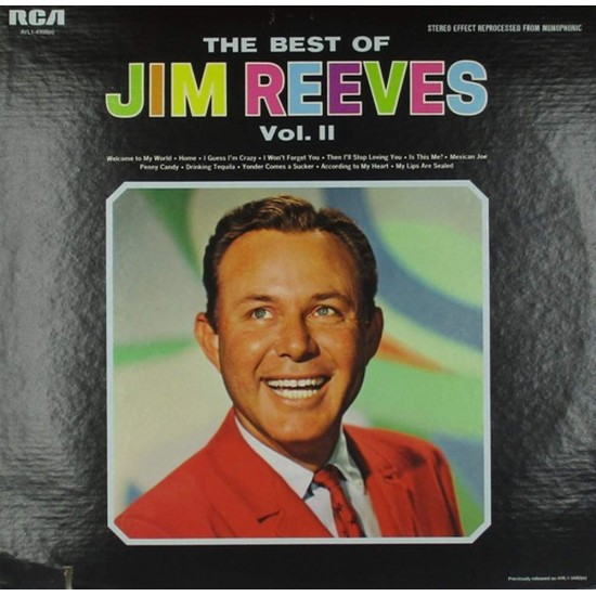 Пластинка Jim Reeves ‎ The Best Of Jim Reeves Vol. II